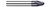 0.0930 (3/32)" RADIUS X 0.4440" LOC X 10Â° PER SIDE - 2 FL, 75006  HARVEY TOOL  SKU HARTO1-75006