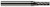 10 RH TEETH, 12 LH TEETH - 0.2500 (1/4)" CUTTER DIA X 0.7500 (3/4)" LOC, 798516  HARVEY TOOL  SKU HARTO1-798516