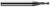 2 FL - 0.1870 (3/16)" CUTTER DIA X 0.5630" LOC, 809612