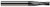 5 FL - 0.2500 (1/4)" CUTTER DIA X 1.2500 (1-1/4)" LOC, 818516
