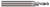 0.0876" DRILL DIAMETER X 0.2513" LENGTH OF CUT MULTI-FORM 4-40 - 3 FL, 820616  HARVEY TOOL  SKU HARTO1-820616