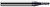 3 FL - 0.1090 (7/64)" CUTTER DIA X 0.1640" LOC, 823502  HARVEY TOOL  SKU HARTO1-823502
