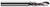 1 FL - 0.0937 (3/32)" CUTTER DIA X 0.5000 (1/2)" LOC, 842293  HARVEY TOOL  SKU HARTO1-842293