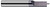 0.1250 (1/8)" SHANK DIA X 0.0300" FLAT X 0Â° INCLUDED - 1 FL, 844230  HARVEY TOOL  SKU HARTO1-844230