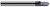 0.1250 (1/8)" SHANK DIA X 0.0050" RADIUS X 50° INCLUDED  - 1 FL, 845010