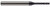 2 FL - 0.0620 (1/16)" CUTTER DIA X 0.1860" LOC X 0.6250 (5/8)" REACH, 849662