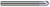 0.1250 (1/8)" SHANK DIA X 0.0100" RADIUS X 60Â° INCLUDED - 2 FL, 854430  HARVEY TOOL  SKU HARTO1-854430