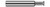 0.5000 (1/2)" CUTTER DIA X 0.2075" WIDTH X 0.3750 (3/8)" NECK LENGTH - 90Â° INCLUDED ANGLE - 6 FL, 859232  HARVEY TOOL  SKU HARTO1-859232