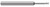 3 FL - 0.1250 (1/8)" CUTTER DIA X 0.0100" RADIUS X 0.1870 (3/16)" LOC X 1.0000 (1)" REACH, 876308  HARVEY TOOL  SKU HARTO1-876308