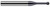 0.0930 (3/32)" CUTTER DIA X 0.5000 (1/2)" NECK LENGTH X 270Â° WRAP ANGLE - 15 RH TEETH, 12 LH TEETH, 883293  HARVEY TOOL  SKU HARTO1-883293