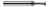 0.5000 (1/2)" CUTTER DIA X 0.0100" RADIUS X 0.2500 (1/4)" NECK LENGTH X 30° INCLUDED - 3 FL, 914832