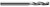 3 FL - 0.2500 (1/4)" CUTTER DIA X 0.7500 (3/4)" LOC, 915716  HARVEY TOOL  SKU HARTO1-915716