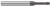 4 FL - 0.1180 (3 MM)" CUTTER DIA X 0.1770" LOC X 0.6250 (5/8)" REACH - CVD DIAMOND 9µM, 943105