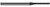 4 FL - 0.0930 (3/32)" CUTTER DIA X 0.0050" RADIUS X 0.5000 (1/2)" LOC, 959693  HARVEY TOOL  SKU HARTO1-959693