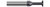 0.1250 (1/8)" CUTTER DIA X 0.0050" RADIUS X 0.0620 (1/16)" WIDTH X 0.3750 (3/8)" NECK LENGTH - STANDARD SLOTTING - 6 FL, 989962  HARVEY TOOL  SKU HARTO1-989962