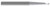 2 FL - 0.1250 (1/8)" CUTTER DIA X 0.1000" LOC X 7Â° 0.6090 (39/64)" TAPER REACH, 995642  HARVEY TOOL  SKU HARTO1-995642