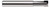 1 FL - 0.1180 (3 MM)" CUTTER DIA X 0.2500 (1/4)" LOC X 0.5000 (1/2)" REACH, 1213M  HARVEY TOOL  SKU HARTO1-1213M