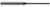 3 FL - 0.0200 (.5 MM)" CUTTER DIA X 0.1000" LOC X 0.2000" REACH - ALTIN COATED, 13820-C3