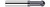 0.1875 (3/16)" CUTTER DIA X 1.0000 (1)" NECK LENGTH X 220° WRAP ANGLE - 4 FL - ALTIN COATED, 22912-C3
