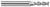 2 FL - 0.0400" CUTTER DIA X 0.1200" LOC - ZRN COATED, 24140-C7  HARVEY TOOL  SKU HARTO1-24140-C7