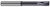 0.1562 (5/32)" CUTTER DIA X 0.6250 (5/8)" FLUTE LENGTH X 1.2500 (1-1/4)" REACH - 4 FL - ALTIN COATED, 25510-C3  HARVEY TOOL  SKU HARTO1-25510-C3