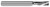 1 FL - 0.2500 (1/4)" CUTTER DIA X 0.7500 (3/4)" LOC  - AMORPHOUS DIAMOND COATED, 44916-C4