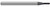 3 FL - 0.0470 (3/64)" CUTTER DIA X 0.0050" RADIUS X 0.2500 (1/4)" LOC - ALTIN COATED, 53847-C3  HARVEY TOOL  SKU HARTO1-53847-C3