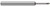 3 FL - 0.1250 (1/8)" CUTTER DIA X 0.1870 (3/16)" LOC X 1.0000 (1)" REACH - TIB2 COATED, 54508-C8