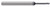 4 FL - 0.2500 (1/4)" CUTTER DIA X 0.0150 (1/64)" RADIUS X 0.3750 (3/8)" LOC X 2.0000 (2)" REACH - ALTIN COATED, 55116-C3