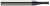 2 FL - 1.500 mm Cutter DIA x 4.500 mm LOC - AlTiN Coated  HARVEY TOOL  SKU HARTO1-741433-C3