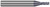 5 FL - 0.1250" (1/8) Cutter DIA x 0.3750" (3/8) LOC