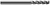 3 FL - 0.2500" (1/4) Cutter DIA x 0.7500" (3/4) LOC  HARVEY TOOL  SKU HARTO1-736816