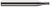 4 FL - 3.000 mm Cutter DIA x 4.500 mm LOC  HARVEY TOOL  SKU HARTO1-741257