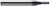 4 FL - 1.500 mm Cutter DIA x 4.500 mm LOC - AlTiN Coated  HARVEY TOOL  SKU HARTO1-741033-C3