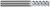 3 FL - 0.0310" (1/32) Cutter DIA x 0.0930" (3/32) LOC