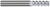 3 FL - 0.0930" (3/32) Cutter DIA x 0.2790" LOC - TiB2 Coated Â– HARVEY TOOL Â– SKU HARTO1-747493-C8