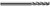 3 FL - 0.1250" (1/8) Cutter DIA x 0.3750" (3/8) LOC