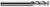 3 FL - 0.1250" (1/8) Cutter DIA x 0.3750" (3/8) LOC