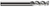 3 FL - 0.1250" (1/8) Cutter DIA x 0.3750" (3/8) LOC