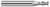 3 FL - 0.1250" (1/8) Cutter DIA x 0.3750" (3/8) LOC