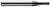 4 FL - 0.0620" (1/16) Cutter DIA x 0.0500" LOC
