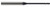 3 FL - 0.0120" (.3 mm) Cutter DIA x 0.0600" LOC x 0.1200" Reach - AlTiN Coated