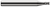 4 FL - 0.0880" Cutter DIA x 0.1320" LOC Â– HARVEY TOOL Â– SKU HARTO1-14088