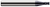 4 FL - 0.0980" (2.5 mm) Cutter DIA x 0.1470" LOC - AlTiN Coated Â– HARVEY TOOL Â– SKU HARTO1-14098-C3