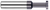 0.1875" (3/16) Cutter DIA x 0.1180" Width x 0.2810" (9/32) Neck Length - Standard Slotting - 6 FL - AlTiN Coated