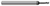 3 FL - 0.1090" (7/64) Cutter DIA x 0.1640" LOC x 0.5700" Reach - Amorphous Diamond Coated  HARVEY TOOL  SKU HARTO1-33302-C4