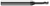 3 FL - 0.0470" (3/64) Cutter DIA x 0.0100" Radius x 0.0700" LOC x 0.2500" (1/4) Reach - Amorphous Diamond Coated Â– HARVEY TOOL Â– SKU HARTO1-41547-C4