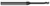3 FL - 0.1875" (3/16) Cutter DIA x 0.0300" Radius x 0.2810" (9/32) LOC x 1.5000" (1-1/2) Reach - Amorphous Diamond Coated Â– HARVEY TOOL Â– SKU HARTO1-42412-C4