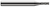 2 FL - 0.1090" (7/64) Cutter DIA x 0.0050" Radius x 0.3270" LOC Â– HARVEY TOOL Â– SKU HARTO1-44802