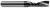 1 FL - 0.1875" (3/16) Cutter DIA x 0.6250" (5/8) LOC - Amorphous Diamond Coated Â– HARVEY TOOL Â– SKU HARTO1-44912-C4